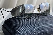 Maui Jim Roundabout MJ 509 02 sem aro, sem revits armação envoltório de titânio + lente cinza comprar usado  Enviando para Brazil