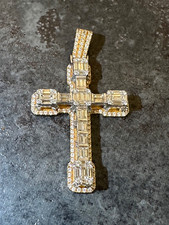 Baguette diamond cross for sale  STOWMARKET