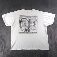Camiseta Vintage Anos 90 1991 Bad Bob Screaming Cat Floor Toss Tamanho XL, usado comprar usado  Enviando para Brazil
