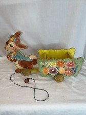 Usado, Brinquedo vintage Kraft Inc Studios flores de Páscoa carrinho de brinquedo de madeira Ohio EUA comprar usado  Enviando para Brazil