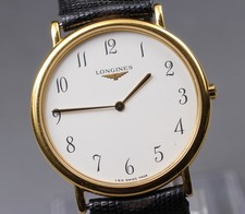[Quase em perfeito estado] Longines Grand Classic L4.620.2 34mm relógio masculino de quartzo mostrador branco comprar usado  Enviando para Brazil