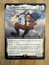 Arte completa estendida Cid, Freeflier Pilot | MTG Final Fantasy Commander FIC 131, usado comprar usado  Enviando para Brazil