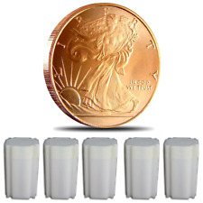 (100) WALKING LIBERTY - 1 OZ REDONDO DE COBRE - BARRAS - LOTE comprar usado  Enviando para Brazil