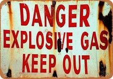 Metal sign danger for sale  Minneapolis