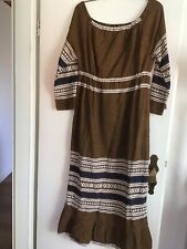 Folklore maxikleid stickerei gebraucht kaufen  München