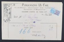 Facture publications fare d'occasion  Nantes-