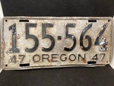 Oregon 1947 license for sale  Ocean Park