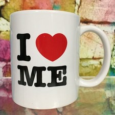 Caneca de café I Love Me coração vão narcisismo ego arrogante orgulhoso humor engraçado comprar usado  Enviando para Brazil