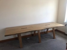 Solid oak table for sale  SWINDON