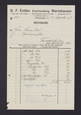 Wernshausen rechnung 1927 gebraucht kaufen  Leipzig