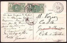 Guinea 1909 cartolina usato  Venaria Reale