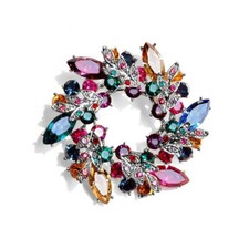 Broches de cristal con flores para mujer estrás moda elegante broche prendedor  segunda mano  Embacar hacia Mexico