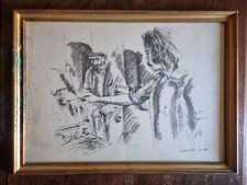 Quadro litografia autoritratto usato  Oristano