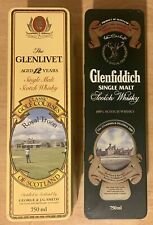 Latas de whisky escocés de malta vintage Glenfiddich & Glenlivet segunda mano  Embacar hacia Argentina