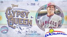 2018 Topps Gypsy Queen Baseball Lacrado De Fábrica Autógrafo Hobby Box-2 + Caixa Topper, usado comprar usado  Enviando para Brazil