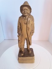 Vintage wood carving for sale  Trona