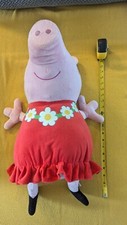 Usado, Peppa Pig Jumbo Pelúcia Rosa Hasbro Nick Jr Programa de TV Vestido Vermelho Brinquedo de Recheado com Flores comprar usado  Enviando para Brazil