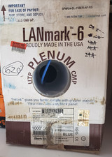 Berk-Tek LANmark-6, Cabo de Dados Plenum Cat6, CMP, UTP, Azul, Bobina de 100' comprar usado  Enviando para Brazil