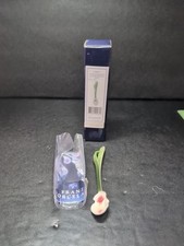 Colher de porcelana esculpida Franz FZ00277, design de orquídea chinelo, colher de arte comprar usado  Enviando para Brazil