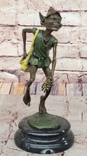 Statua Figura In Bronzo Leprechaun Con Patina Colorata Di Juno, usado comprar usado  Enviando para Brazil