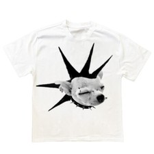 Camiseta unissex manga curta engraçada cachorro punk rock P-5XL comprar usado  Enviando para Brazil