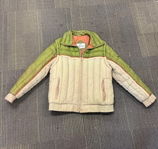 Jaqueta masculina Pacific Trail vintage grande verde década de 1970 colete listrado com zíper comprar usado  Enviando para Brazil
