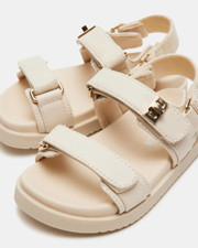 Sandálias plataforma com tiras Steve Madden Mona meninas tamanho osso 2M novas sem etiquetas, usado comprar usado  Enviando para Brazil