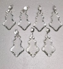 7 prismas pendalocos antigos de cristal corte francês transparente para lustre  comprar usado  Enviando para Brazil