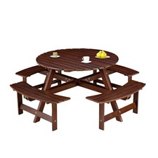 Round wooden picnic for sale  Brentwood