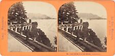 Itália Piemonte Lago Major Isola Bella Foto Lamy, Álbum Estéreo Vintage c1870 comprar usado  Enviando para Brazil
