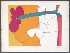 Pol Gachon (1943) Litografia Originale Coppia di Amanti Fiore Erotica comprar usado  Enviando para Brazil