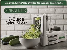 Fatiador de legumes espiralizador 7 lâminas fatiador espiral mais forte e pesado caixa aberta comprar usado  Enviando para Brazil