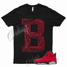 Camisa BLESSED para combinar 6 retrô Toro Bravo Varsity University Red Bred Flu Game 1 comprar usado  Enviando para Brazil