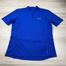 Camisa masculina BTwin azul média ciclismo jersey Decathlon quadrada zíper manga curta comprar usado  Enviando para Brazil