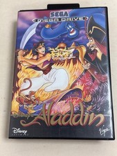 Cartucho de videogame Aladdin Sega Mega Drive plataforma Disney clássico, usado comprar usado  Enviando para Brazil