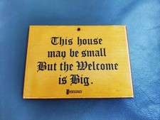 Vintage wood sign for sale  CARDIFF