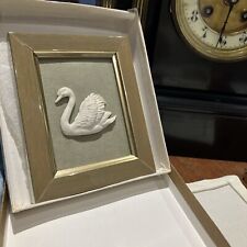 Usado, Placa de parede quadro de gesso 3D em moldura verde original Swan. Conceito artístico comprar usado  Enviando para Brazil