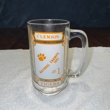 Caneca de cerveja vintage Clemson Tigers vidro alto Stein comprar usado  Enviando para Brazil