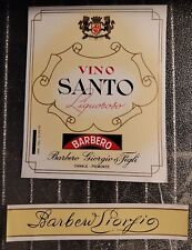 Etichetta barbero vin usato  Pistoia