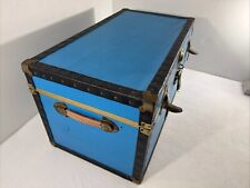Retro blue trunk for sale  North Chelmsford