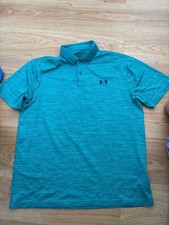 Usado, Camisa polo masculina grande Under Armour The Performance golfe verde turquesa 99p comprar usado  Enviando para Brazil