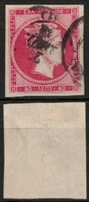 Grécia 1861 Sc# 6 Usado Grande Cabeça Hermes 80 L Lepta Estampa Paris, usado comprar usado  Enviando para Brazil