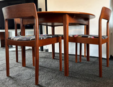 Round teak table for sale  CORBY