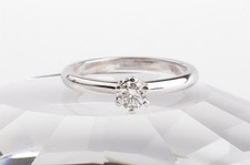 Brylantowy diamentowy soliter 0,23ct pierścionek zaręczynowy 750 18K białe złoto 50 nowy!   na sprzedaż  Wysyłka do Poland