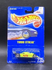 Hot Wheels Turbo Streak #235 Amarelo Preto Paredes Cartão Azul Vintage Carro de Brinquedo comprar usado  Enviando para Brazil