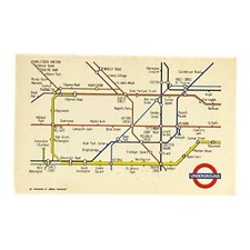 Cartão postal The London Underground Transport Map 1978 (P1158), usado comprar usado  Enviando para Brazil