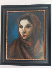 Olio tela volto usato  Fondi