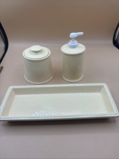 Conjunto de banheiro vintage Martha Stewart com miçangas creme amanteigado comprar usado  Enviando para Brazil
