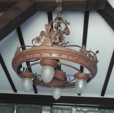 Lampadario sospensione ferro usato  Varallo Pombia