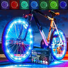  Luzes de roda de bicicleta decoração de raio de bicicleta leve passeio noturno 2 pneus Pk segurança, usado comprar usado  Enviando para Brazil
